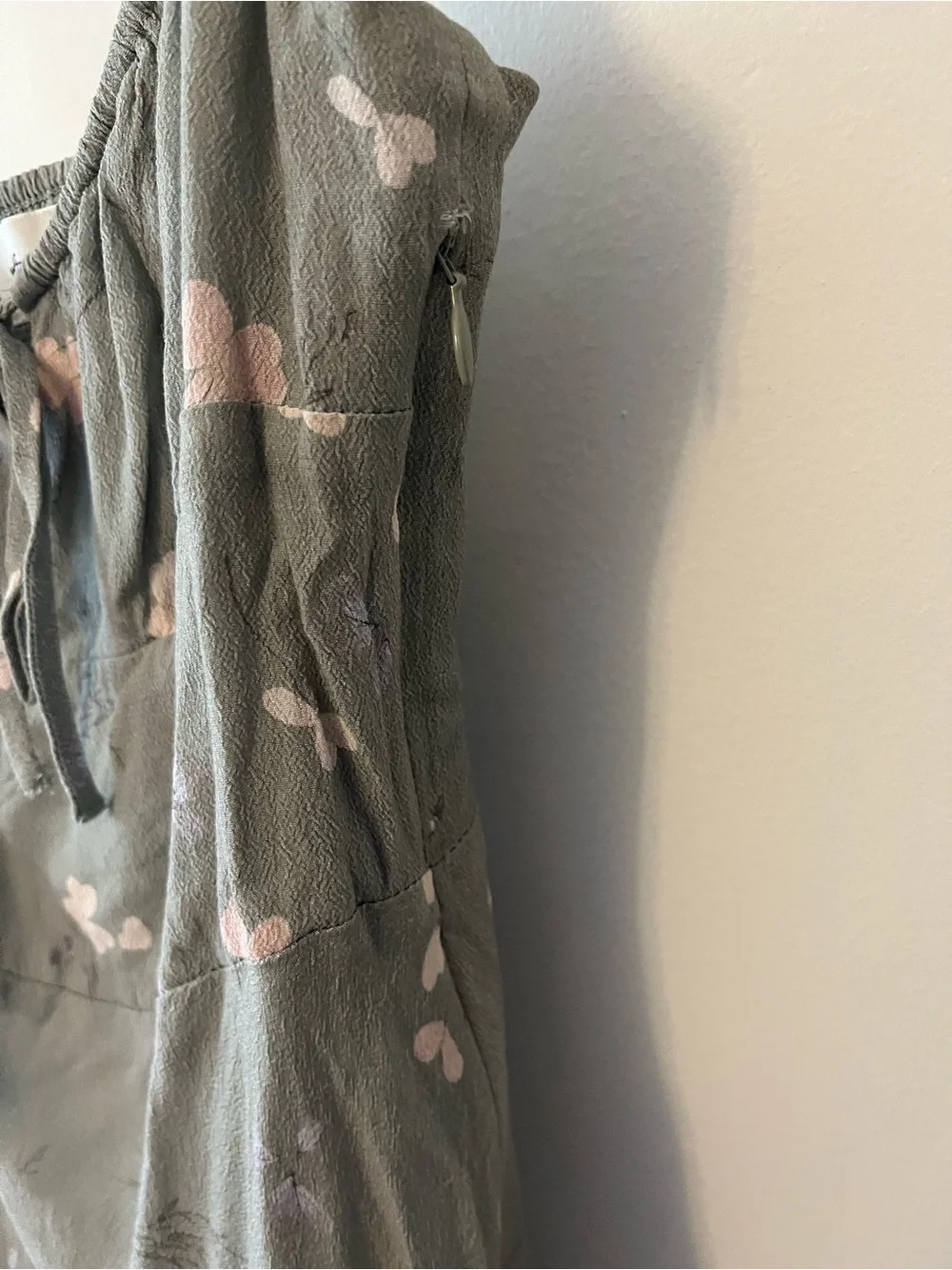 Wilfred Bellow Mini Dress Babydoll Floral Tie-Front Size 4